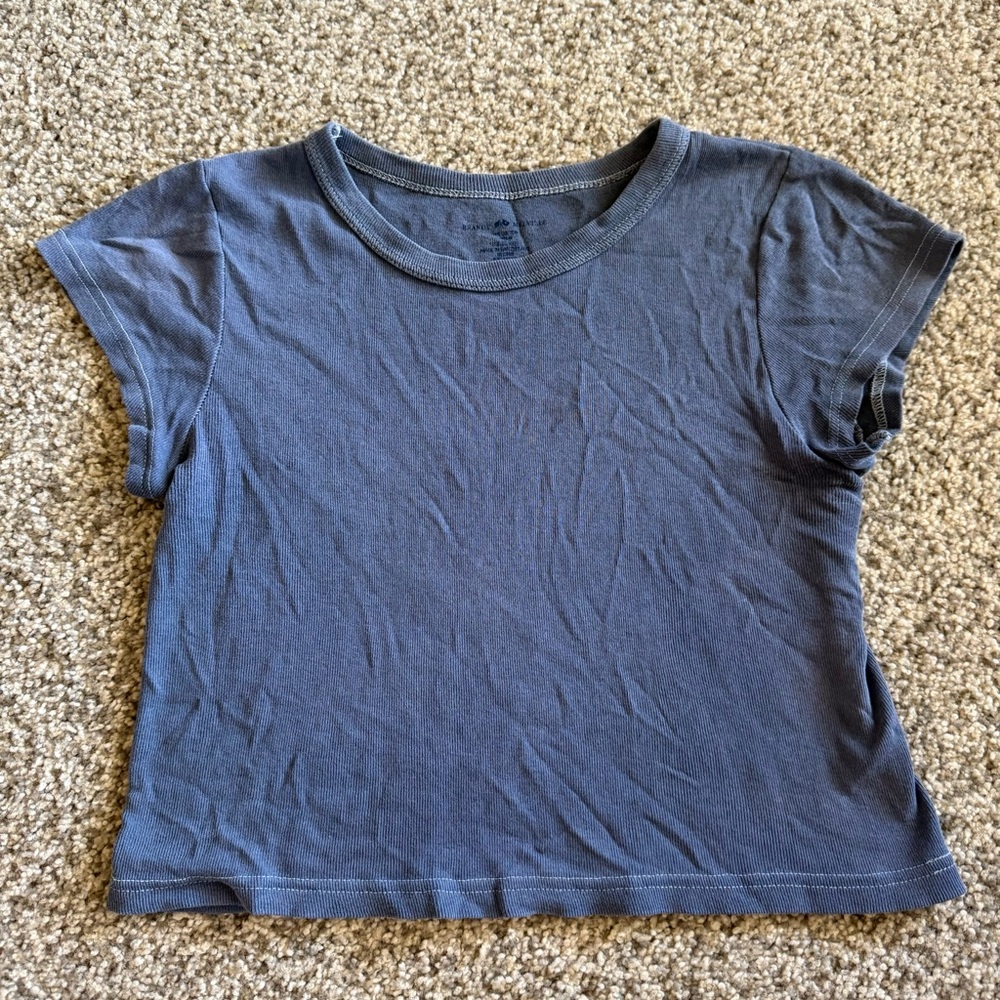 Brandy Melville Blue Short Sleeve Tee